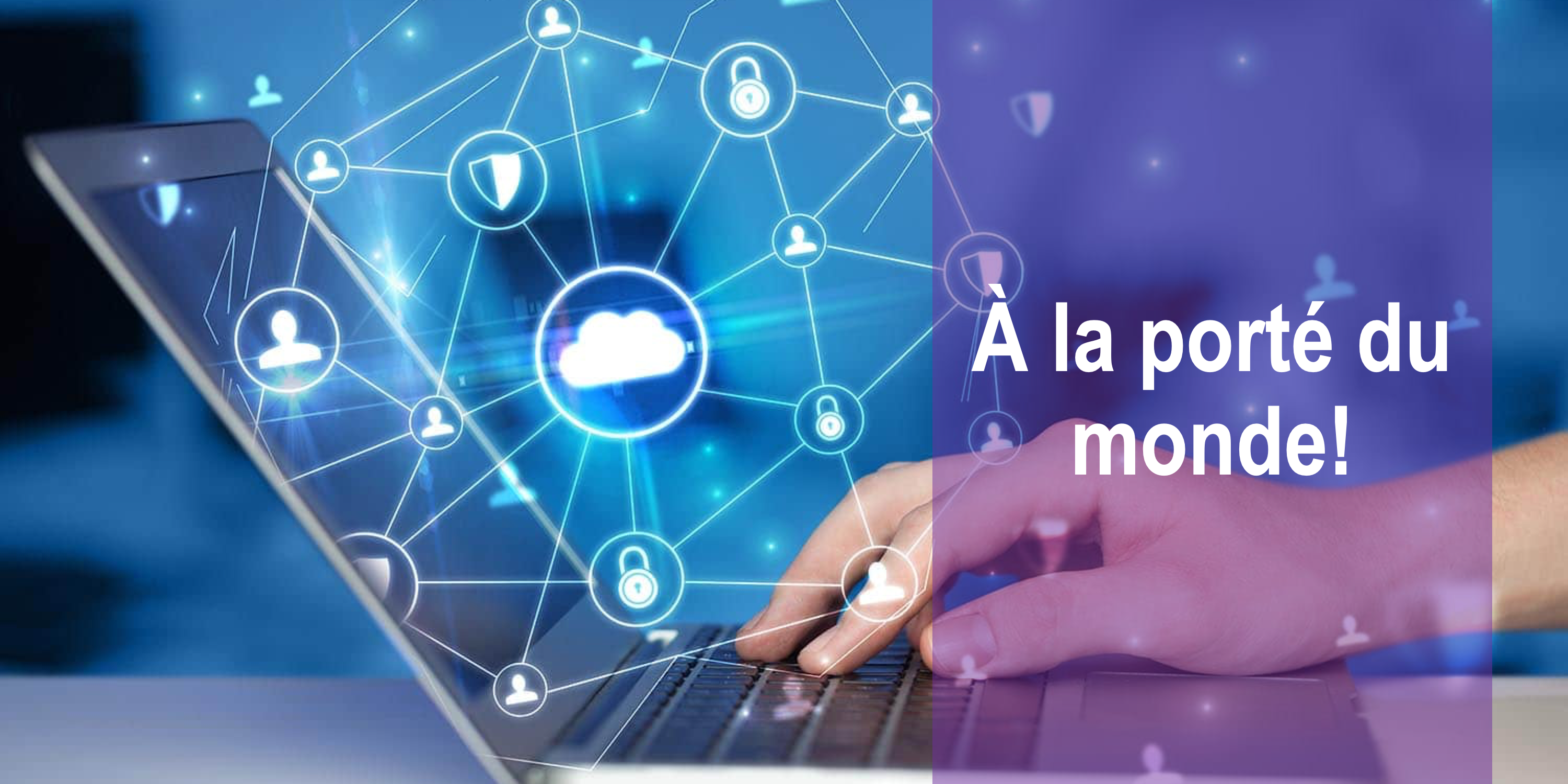 Un ordinateur qui montre la quantité d'informations variées disponibles sur internet